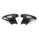 Cyrank 1 Par De Espelho Retrovisor Do Carro Tampa Da Carcaça Do Espelho Lateral Luz Retrovisor Lâmpada De Espelho Retrovisor Com Luzes LED De Seta Para Automotivo 5ND 949 102A