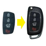 Cys Capa Silicone Para Chave Canivete Hyundai Ix35 4 Botoes