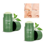 D 2 Peças De Rímel Green Mask Stick Para Limpeza De Pele