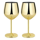 D 2 Taças De Vinho De Aço Inoxidável Conjunto De Presente