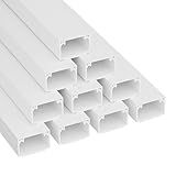 D Line Pista De Cabos De 10 Metros Capa De Cabo Autoadesiva Esconde E Protege Os Fios De Superfície Pode Ser Pintada 25 4 X 2 5 Cm L X 1 6 Cm A X 99 Cm De Comprimento Branco