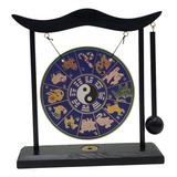 D Ornamento De Gongo Gongo Chinês Com Suporte Mini Estilo F