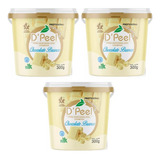 D peel Cera Morna Hidrossolúvel 300g Kit 3un Chocolate B