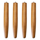 D rossi Kit 4 Pé Palito 35cm Para Sofá Puff Poltrona Castanho