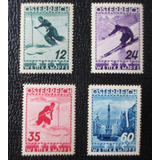 D0221 Austria Esporte Esqui Yvert N 477 80 De 1936 Nn
