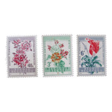 D0333 Bélgica Flores Série Completa Yvert N 1122 4 De 1
