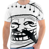 D1 Camiseta Camisa Personalizada Meme Troll Face M...