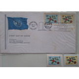 D1128 Nações Unidas ny Flores Série Fdc envelope Yve