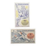 D1172 Checoslováquia Esportes Yvert N 1318 9 De 1964 Nn