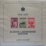 D2469 Albania Fauna Bloco Yvert N 1 Nnn De 1937