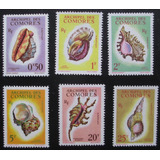 D2819 Comores Fauna Conchas Yvert N 19 24 Nnn De 1962