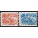 D3047 Filipinas Fauna Peixe Yvert N 403 4 Nn De 1952