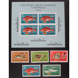 D3100 Ghana Fauna Peixes Com Bloco Yvert N 240 4 bloco