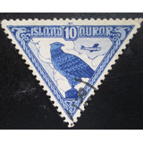 D3236 Islandia Fauna Falcão Yvert N Aéreo 3 Circ De 193