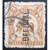 D3556 Nova Zelandia Fauna Ave Yvert N S30 Circ De 1907