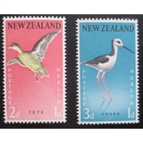 D3563 Nova Zelandia Fauna Aves Yvert N 379 80 Nnn De 19