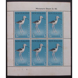 D3566 Nova Zelandia Fauna Aves Bloco Yvert N 6 Nn De 1