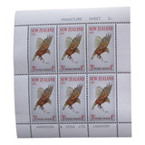 D3577 Nova Zelandia Fauna Aves Bloco Yvert N 17 Nnn De