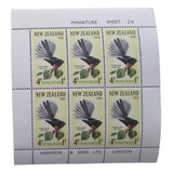 D3578 Nova Zelandia Fauna Aves Bloco Yvert N 18 Nnn De
