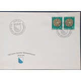 D5150 Suiça Envelope Não Circulado Com 2 Selos Yvert 731
