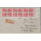 D5195 Envelope Circulado Na Alemanha Em 1922 Com 6 Vezes S
