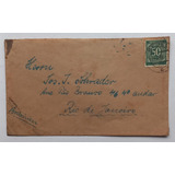 D6193 Envelope Circulado Da Alemanha Ao Rj Em 1948 Porte