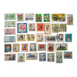 D7560 Alemanha Oriental Lote Com 36 Selos Diferentes Ent