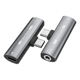 Dac Adaptador Usb Tipo C Para P2 3 5mm 32bits 384khz 0 3ms