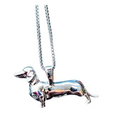Dachshund Salsicha Colar E Pingente Lapidate Jewels