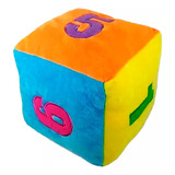 Dado Pelucia Chocalho Brinquedo Educativo Bebê Infantil