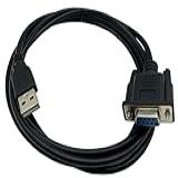 Dafensoy Adaptador Serial USB Para RS232 Cabo Conversor Serial USB A Macho Para DB9 Pino Adequado Para Conectar Computadores E Vários Dispositivos Seriais Preto 1 8 M 2 M