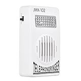 Dalisp Toque De Telefone Alto 70db Amplificador De Toque Ajuda Luz Estroboscópica Campainha Com Luz De Flash Adequado R Telefone Fixo 6P2C Tipo De Conector Montado Na Parede Sem Bateria