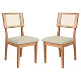 Dalla Costa Kit 2 Cadeiras Estofadas Com Encosto De Tela 100 MDF Freijó Em 100 MDF Cesare Escuro Dalla Costa