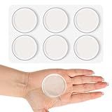 Dampone Protetor De Parede De Batente De Porta De 5 Cm -pacote Com 6- Para-choques De Maçaneta Transparente Com Adesivo Forte