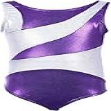Dancina Regata De Ginástica Para Meninas Roupas De Dança Novos Designs E Estampas Para Idades De 3 A 12 Anos Gem Purple 8