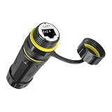 Danfetsoy Conector RJ45 Impermeável Blindado De 10 GB Extensor De Cabo LAN De Rede Externa Extensor De Cabo LAN Ethernet Externo Adaptador Fêmea Para Fêmea Para Cat7 Cat6 Cat5E Cat5