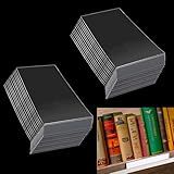 DANUDON 15 Peças De Suportes De Etiquetas De Prateleira De Biblioteca Etiquetas Transparentes De Prateleira Divisórias De Biblioteca Móveis Marcadores Suportes De Exibição De Etiquetas De Livros