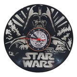 Darth Vader Star Wars Retrô Relógio De Disco De Vinil