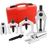 DASBET Kit De Ferramentas De Serviço Frontal Separador De Junta Esférica 5 Em 1 Pitman Conjunto De Ferramentas De Remoção De Extremidade De Haste De Direção Para Kit De Remoção De Divisor De Serviço
