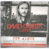david guetta-david guetta Cd Duplo David Guetta Listen Deluxe digipak Uk Sia