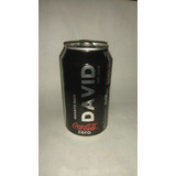 David Lata Coca Cola Zero Vazia Com Nome Coleção