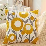 DAYSTAR 1 Peça Capas De Almofada 45x45cm Capa De Travesseiro Quadrada De Decoração De Casa Macia Adequada Para Sofás Camas Cadeiras