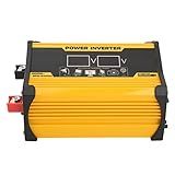 DC 12V Para AC 220V Inversor 300W Power Inverter Funções De Proteção Portátil Display De LED Para Férias Amarelo