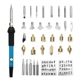 De Ferramenta De Pirografia De Escultura Portátil 35pcs