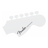 Decal Fender Stratocaster Headstock Guitarra 8 5cm Cromado