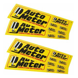 Decalque Adesivo Emblema Autometer Auto Meter Cartela 4 Un