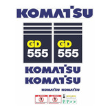 Decalque Faixa Adesiva Motoniveladora Komatsu Gd555
