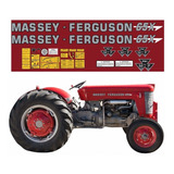 Decalque Faixa Adesiva Trator Massey Ferguson 65x