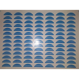 Decalque Futebol De Botão Meia Lua Azul Claro Novo