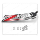 Decalque Para Caminhões Chevy Silverado Z71 Off Road Adesivos F 2014 2017 Lado Da Cama 1500 2500 HD Conjunto De 2